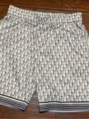 White and Gray Patterned Men’s Shorts (gorgeous set, see my profile for shirt)